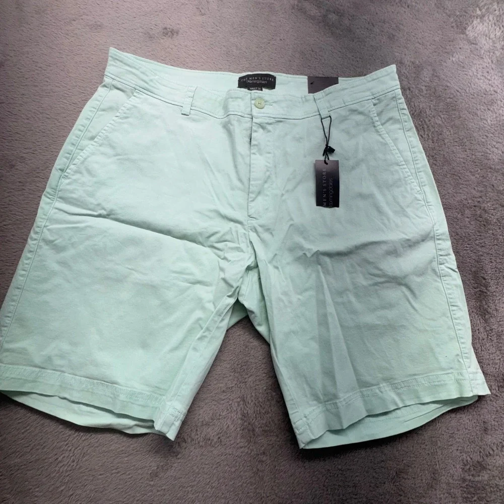 The Men's Store Bloomingdales Light Mint Green Chino‎ Shorts Waist 34